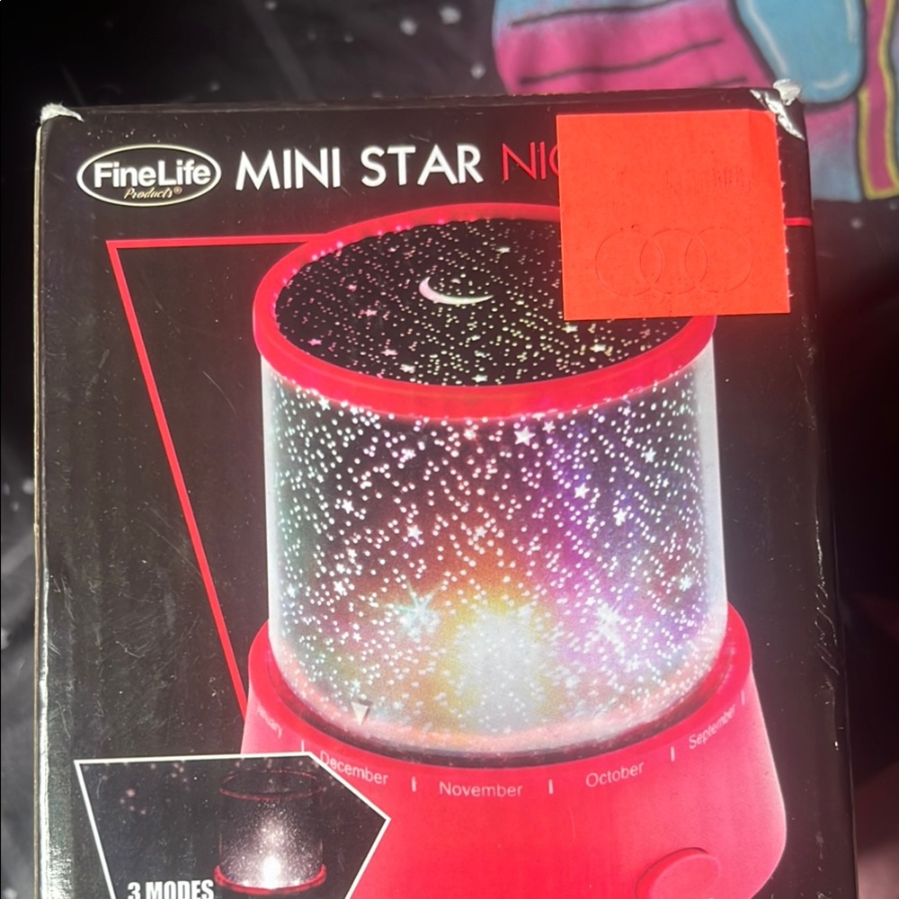 Mini Star Night Light - Red